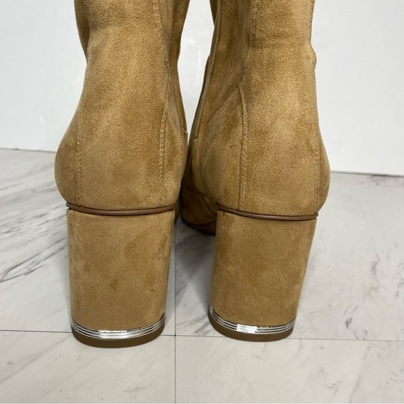 Franco Sarto Pisa Light Brown Square Toe Bootie 9M - Picture 4 of 16